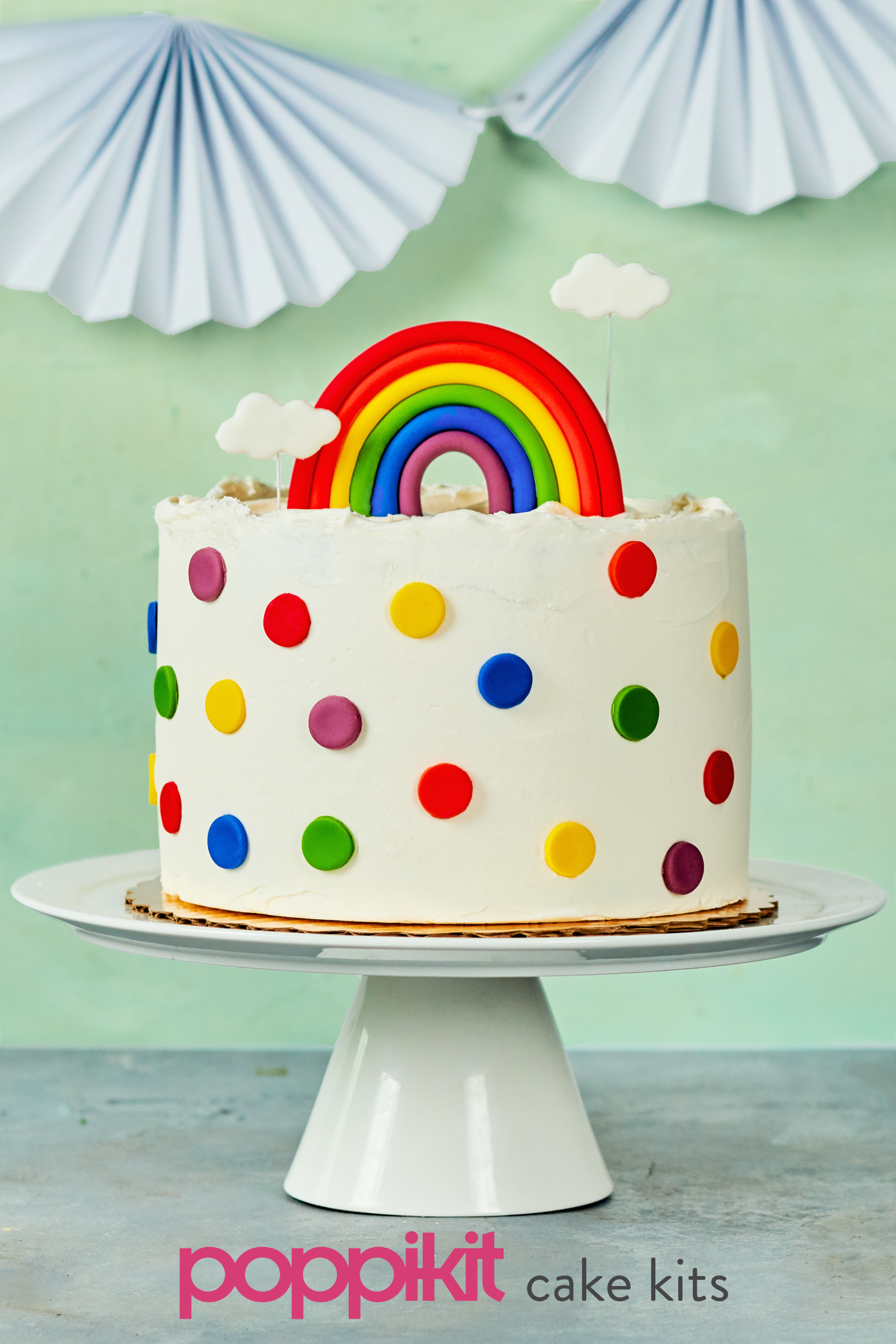 Rainbow Cake - Beautiful Birthday Cake | Poppikit Cake Kits -   10 rainbow cake Flavors ideas