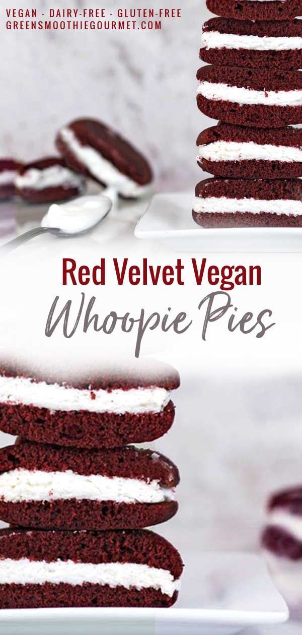 Vegan Red Velvet Whoopie Pies -   10 vegan desserts For Parties ideas