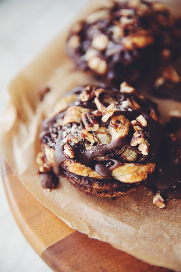 Vegan salted caramel dark chocolate danishes -   10 vegan desserts For Parties ideas