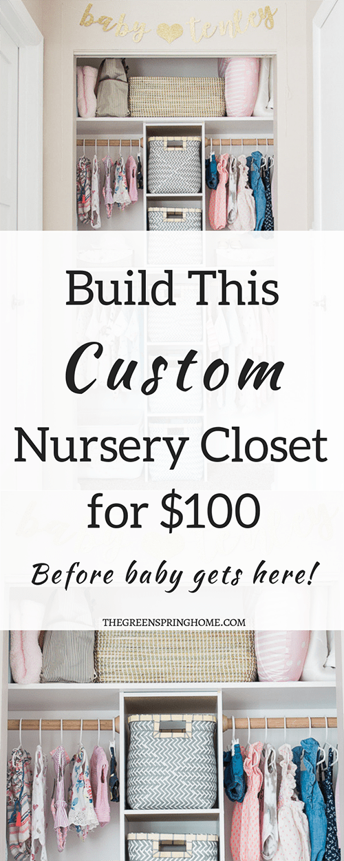 Build This Custom Nursery Closet for $100 -   11 DIY Clothes Closet fun ideas