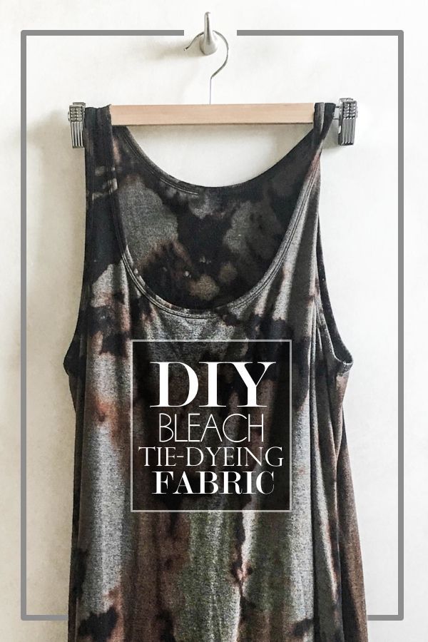 DIY Bleach Tie Dyeing Fabric -   11 DIY Clothes Closet fun ideas