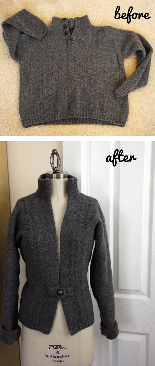 The Ultimate List: 50 Upcycle / Refashion Projects To Inspire You -   11 DIY Clothes Sweater closet ideas