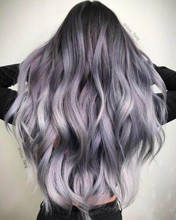 107 Striking Silver Hairstyles For Sophisticated Women -   11 lavender hair Silver ideas