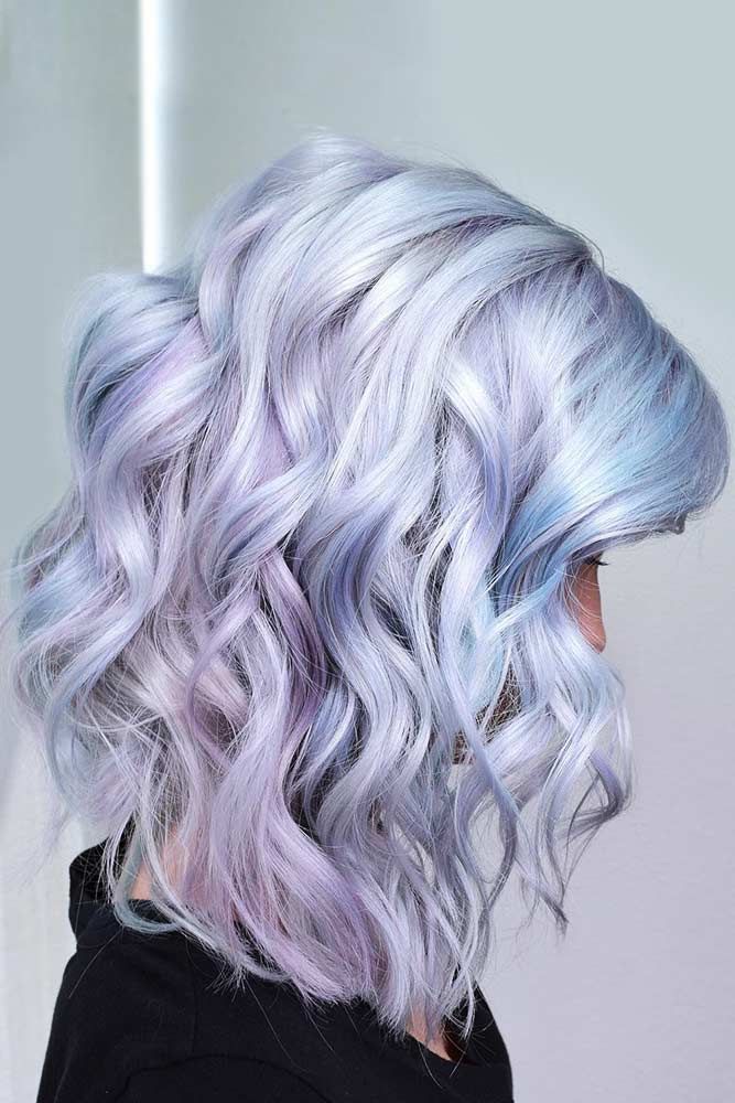 25 Tips & Illuminant Shades To Rock Magical Holographic Hair -   11 lavender hair Silver ideas