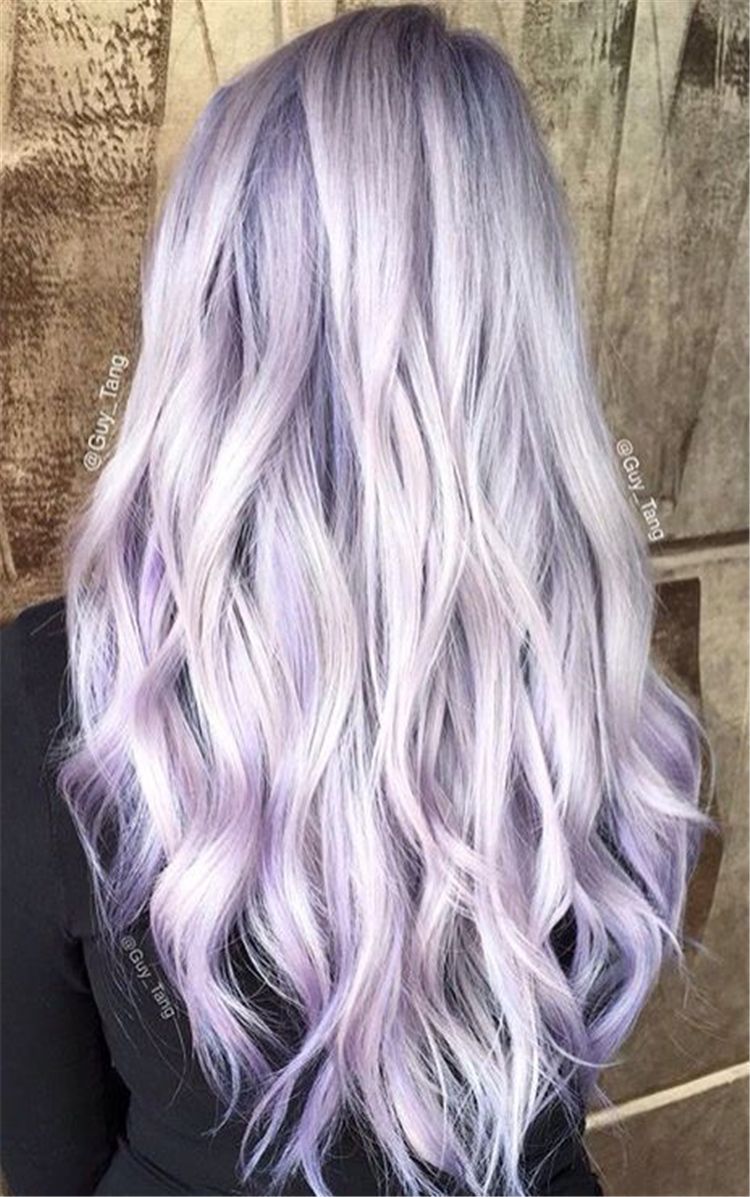 80+ Chic Ombre Lavender Hairstyles With Highlights Trend in 2019 -   11 lavender hair Silver ideas