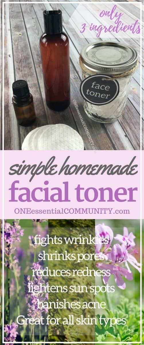 Simple DIY Facial Toner -   11 skin care DIY redness ideas