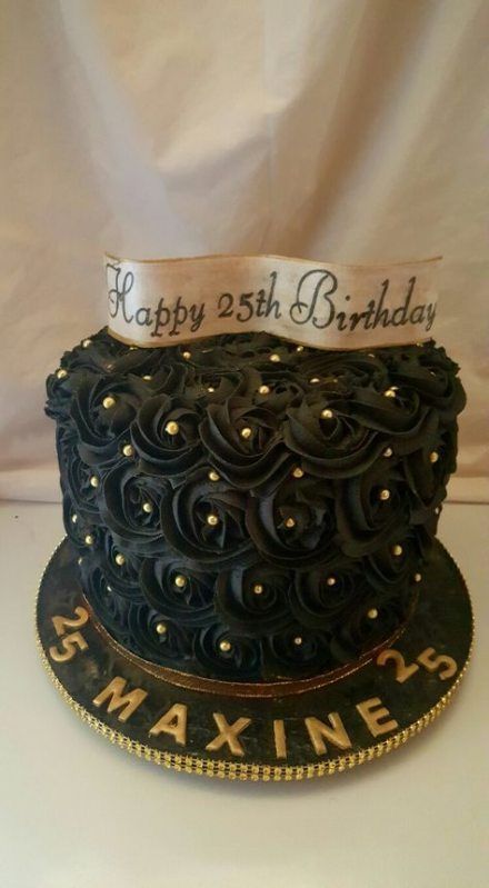 25+ ideas birthday cake black and gold 18th -   12 black cake Birthday ideas