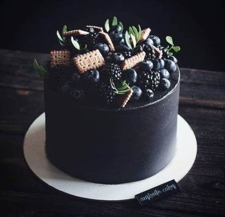 17 Ideas for birthday cake black desserts -   12 black cake Birthday ideas