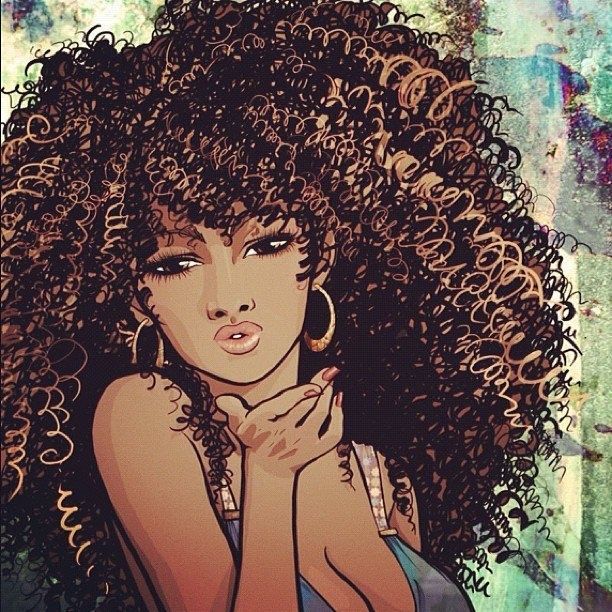 55 Amazing Black Hair Art Pictures and Paintings -   12 black hair Art ideas