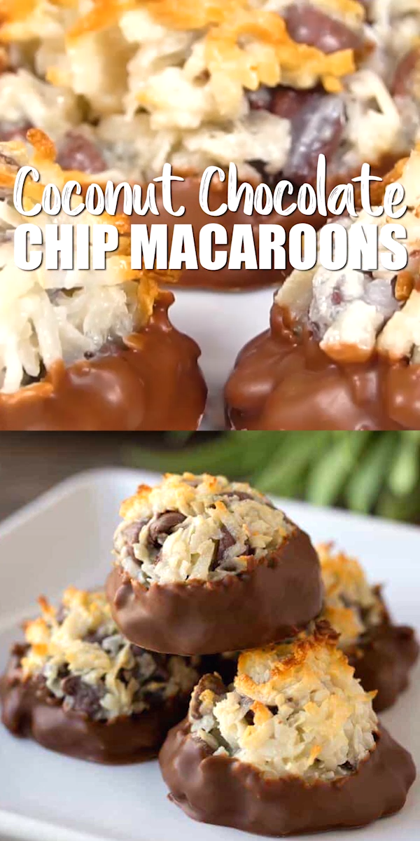Chocolate Chip Coconut Macaroons (video) -   12 desserts Coconut cooking ideas