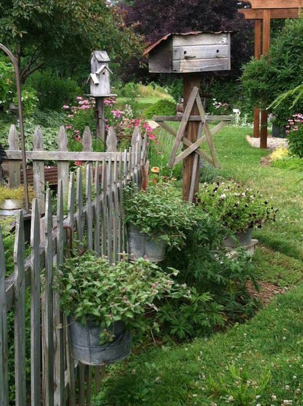 25 Rustic Fencing Ideas To Make Sure Your Garden Safe -   12 garden design Rustic interiors ideas