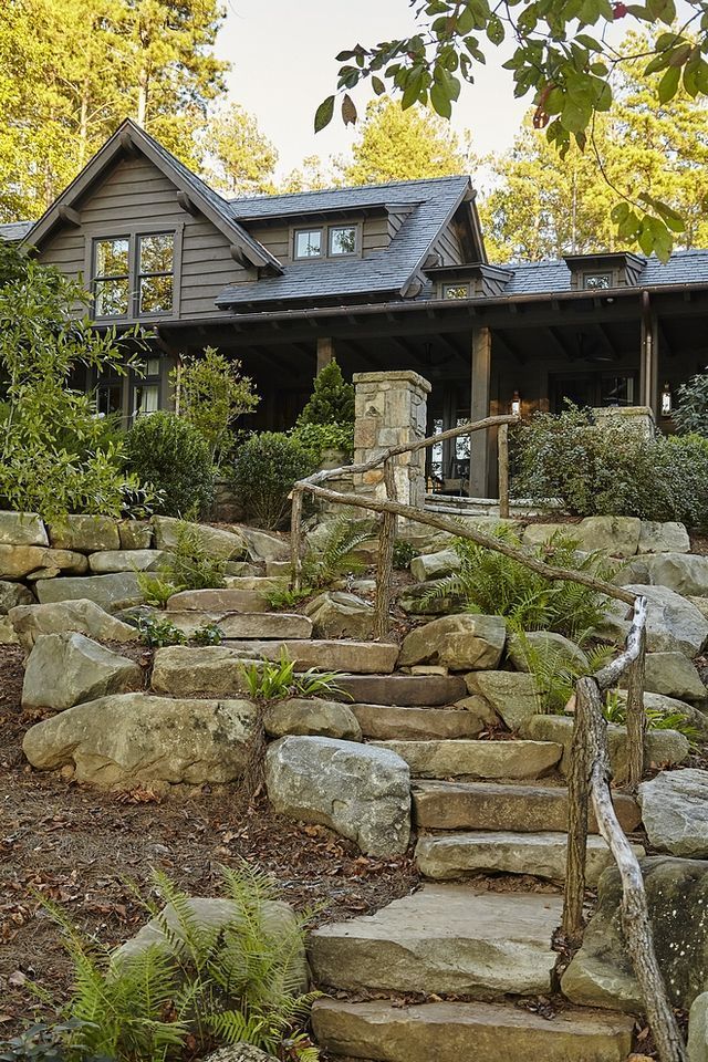 Stone Lake House (Home Bunch - An Interior Design & Luxury Homes Blog) -   12 garden design Rustic interiors ideas