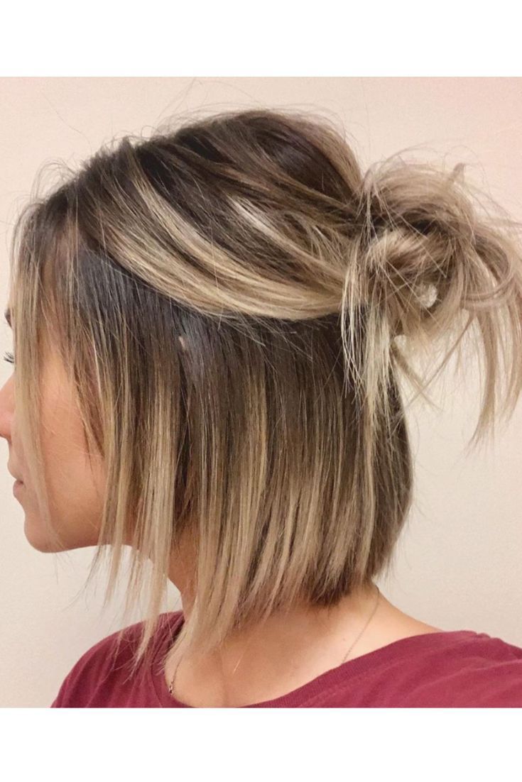 Adorable Bun Hairstyles You Need To Try ASAP -   12 hairstyles Color half bun ideas