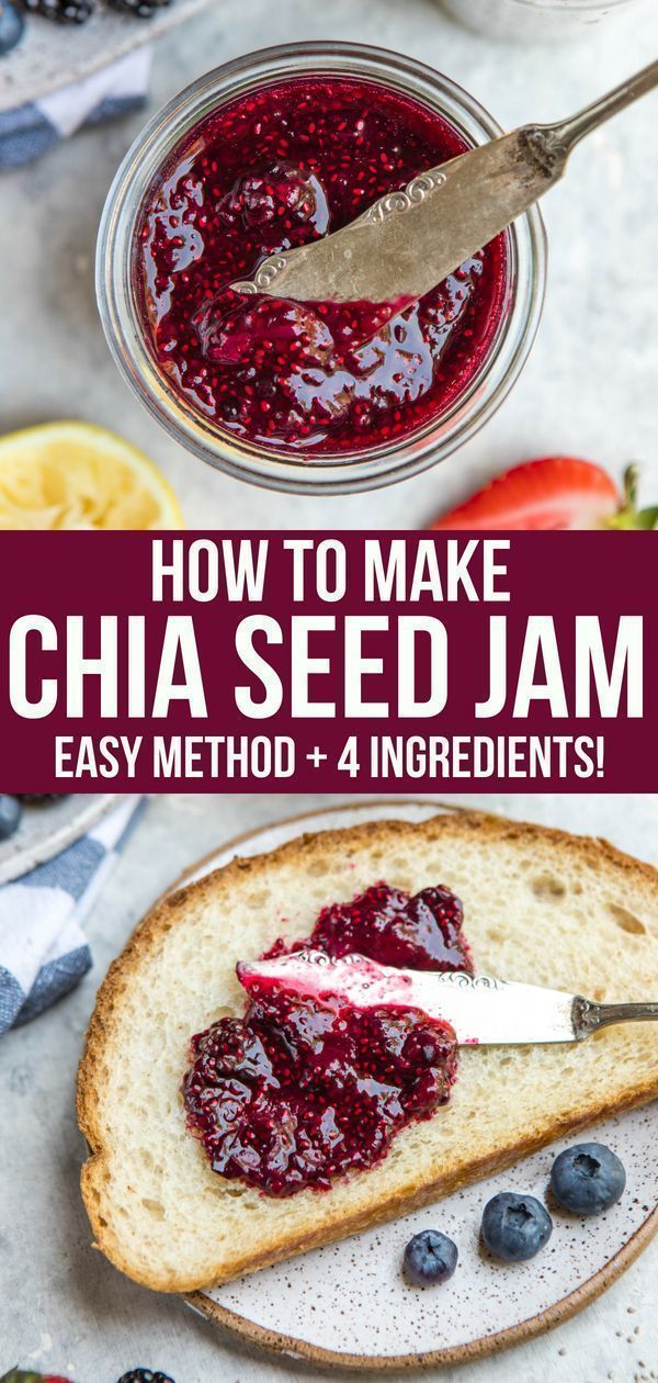 How to Make Chia Seed Jam -   12 healthy recipes Vegan chia seeds ideas