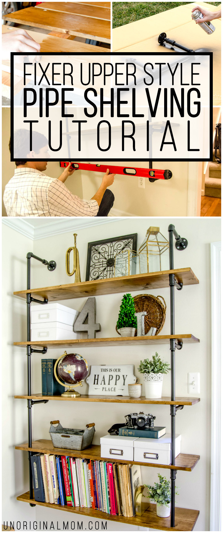 DIY Fixer Upper Pipe Shelving Tutorial -   12 room decor Shelves tutorials ideas