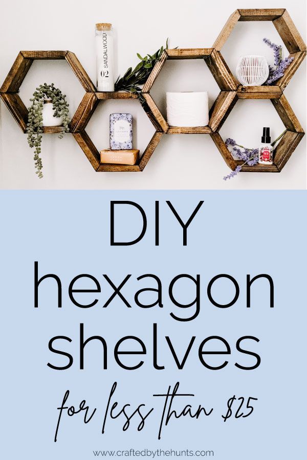 DIY Hexagon Shelves -   12 room decor Shelves tutorials ideas