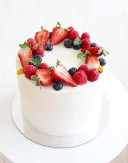New fruit cake decoration berries desserts Ideas -   13 cake Fruit topping ideas