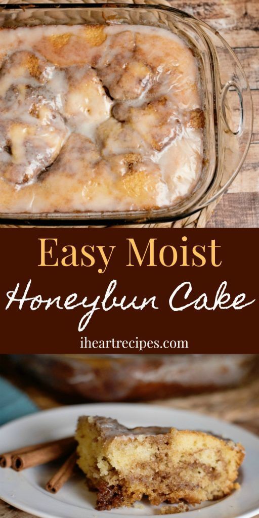 Easy Moist Honeybun Cake -   13 desserts Potluck yellow cakes ideas