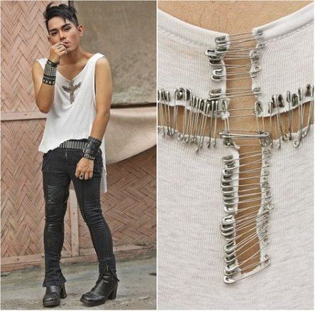 40+  Ideas diy clothes rock safety pins -   13 DIY Clothes Organizer fashion ideas