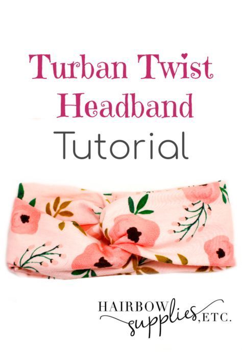 Twisted Turban Headband -   13 diy projects Sewing style ideas