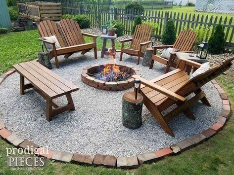 DIY Fire Pit ~ Backyard Budget Decor -   13 garden design Backyard fire pits ideas