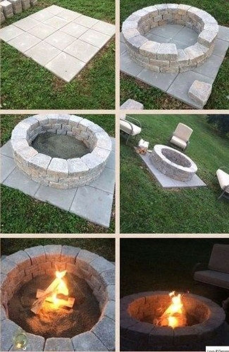 30+ Amazing DIY Backyard Fire Pits Design Ideas -   13 garden design Backyard fire pits ideas