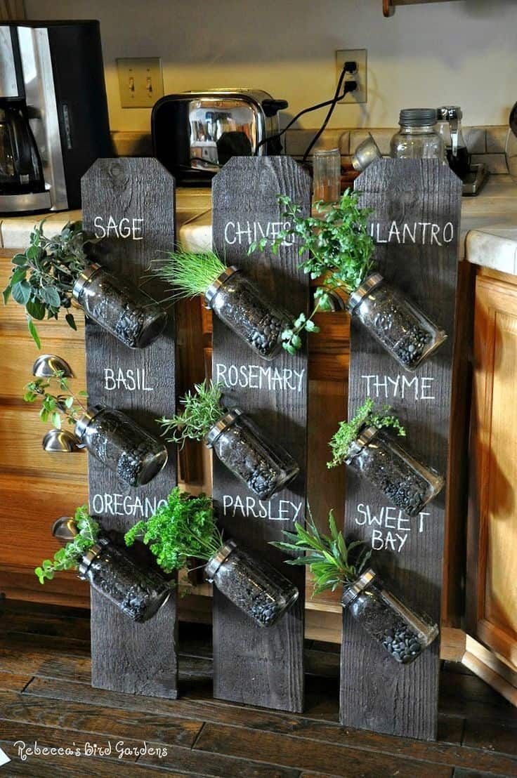 DIY Mason Jar Herb Garden Ideas -   13 garden design Herb mason jars ideas