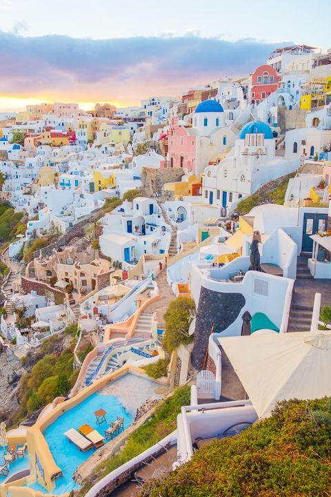 Top 20 Vacation Spots -   13 holiday Places santorini greece ideas