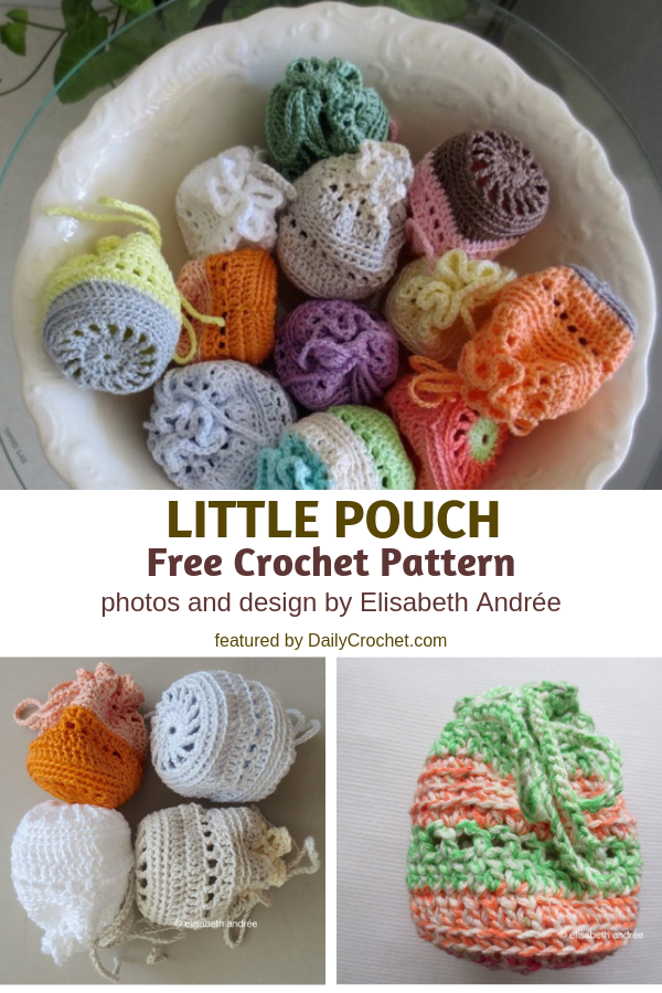 Little Pouch Free Crochet Pattern- Inexpensive, Pretty, And Quite Handy -   13 knitting and crochet Projects yarns ideas