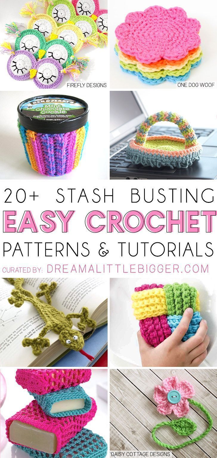 Stash Busting Crochet Projects -   13 knitting and crochet Projects yarns ideas