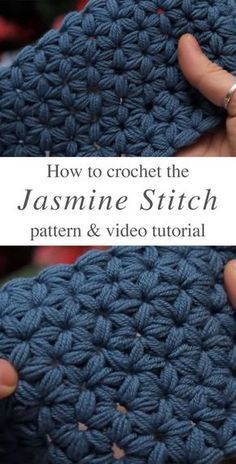 How To Make The Jasmine Stitch Crochet -   13 knitting and crochet Projects yarns ideas