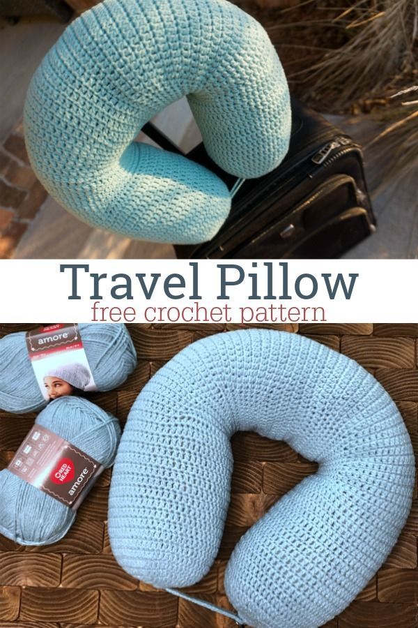 Travel Pillow Crochet Pattern -   13 knitting and crochet Projects yarns ideas