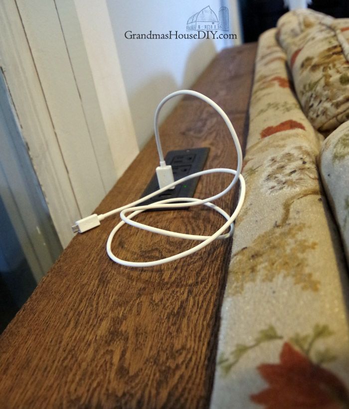 Console table charging station for behind our sofa: DIY Build project! -   13 room decor Easy charging stations ideas