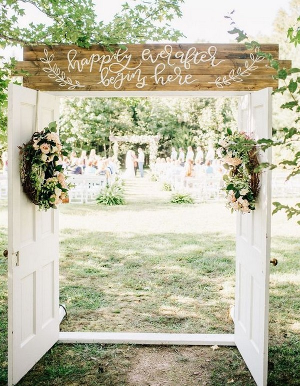 20 Rustic Outdoor Wedding Ceremony Entrance Ideas with Old Doors On a Budget -   13 wedding Ceremony gazebo ideas