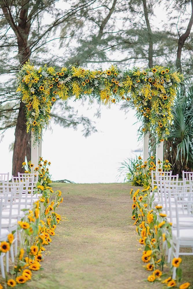30 Wedding Ceremony Decorations Ideas -   13 wedding Sunflower ideas
