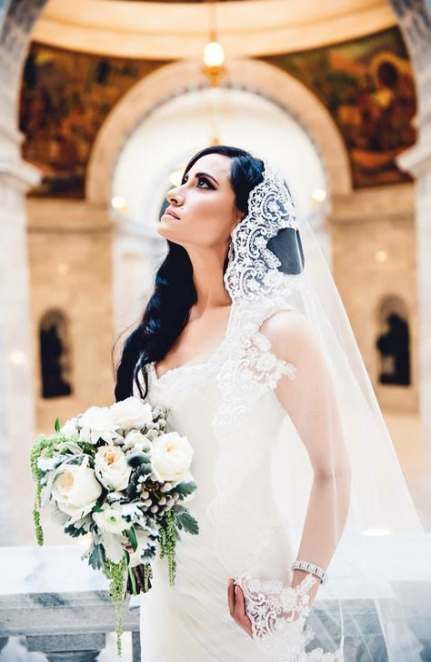 43 trendy wedding makeup latina brides ruffle sleeve -   14 catholic wedding Veils ideas