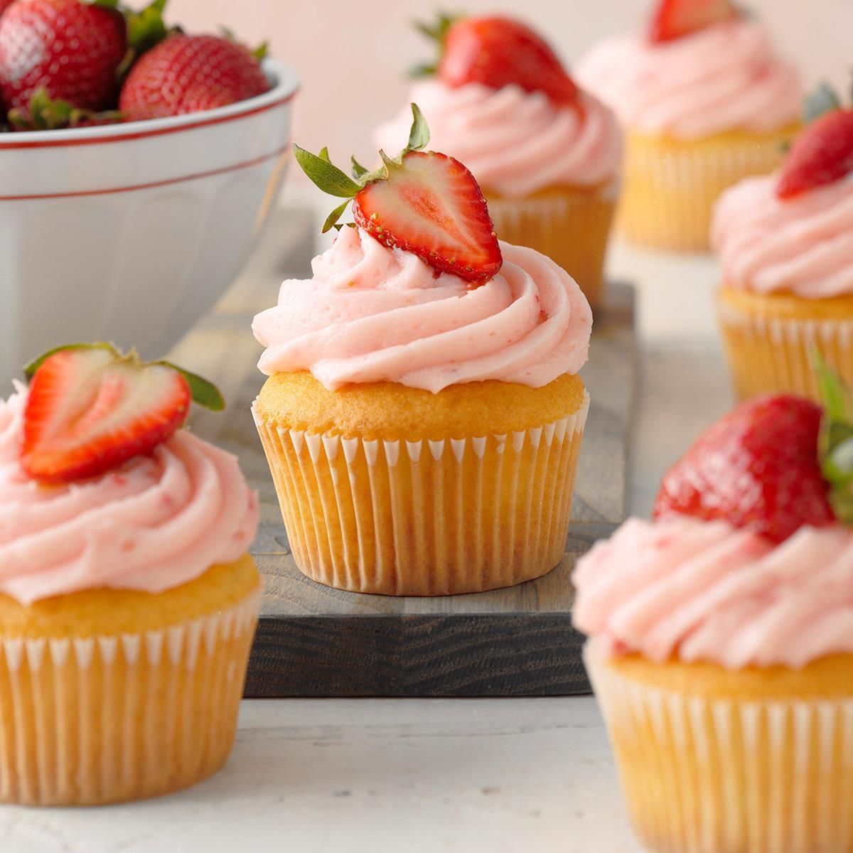 Strawberry Lemon Cupcakes -   14 cup cake Strawberry ideas
