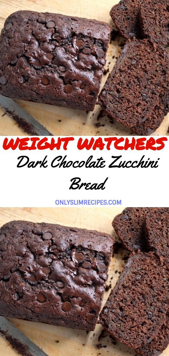 Dark Chocolate Zucchini Bread -   14 healthy recipes Desserts brunch food ideas
