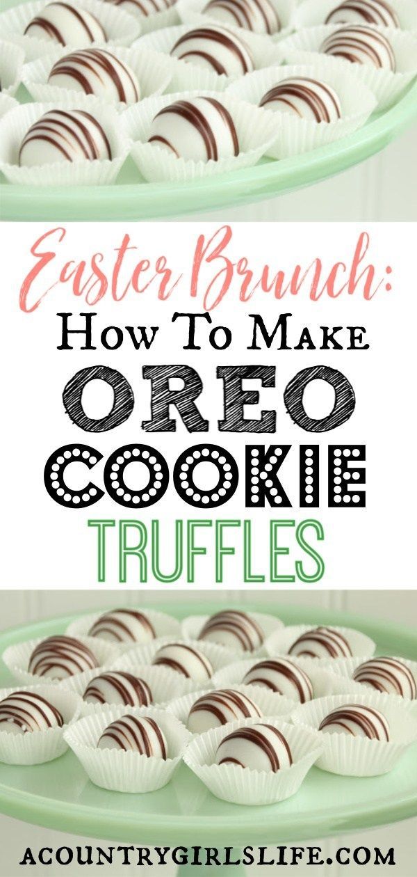 DIY Holiday Desert: Oreo Cookie Truffles -   14 healthy recipes Desserts brunch food ideas