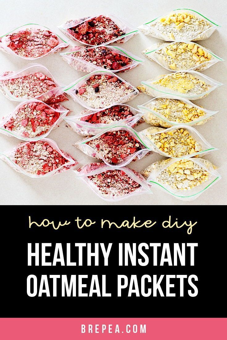 DIY Instant Oatmeal Packets -   14 healthy recipes Quick breakfast ideas