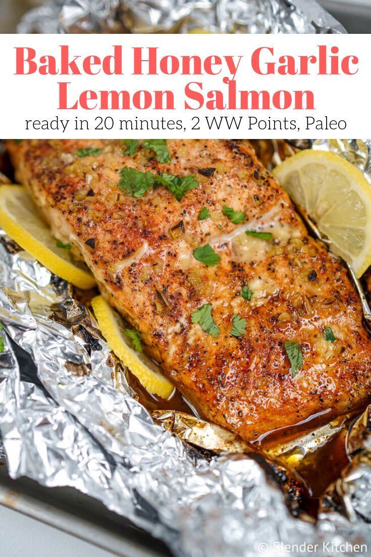 Baked Garlic Lemon Salmon in Foil -   14 healthy recipes Salmon dishes ideas