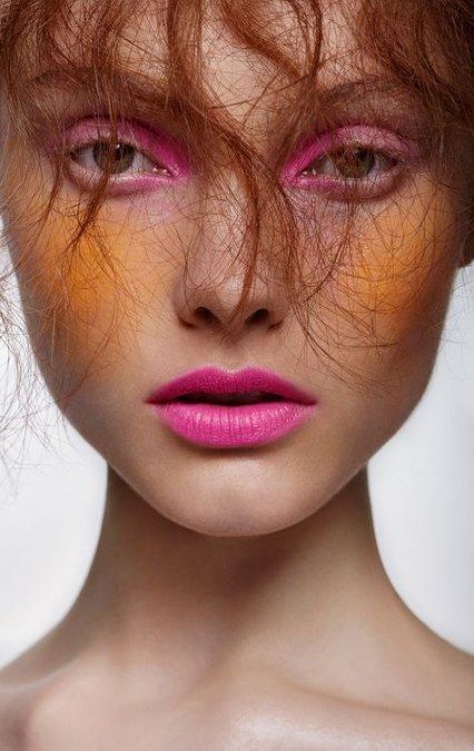 23+ trendy makeup pink editorial colour -   14 makeup Colorful editorial ideas