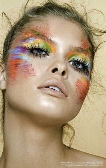 14 makeup Colorful editorial ideas