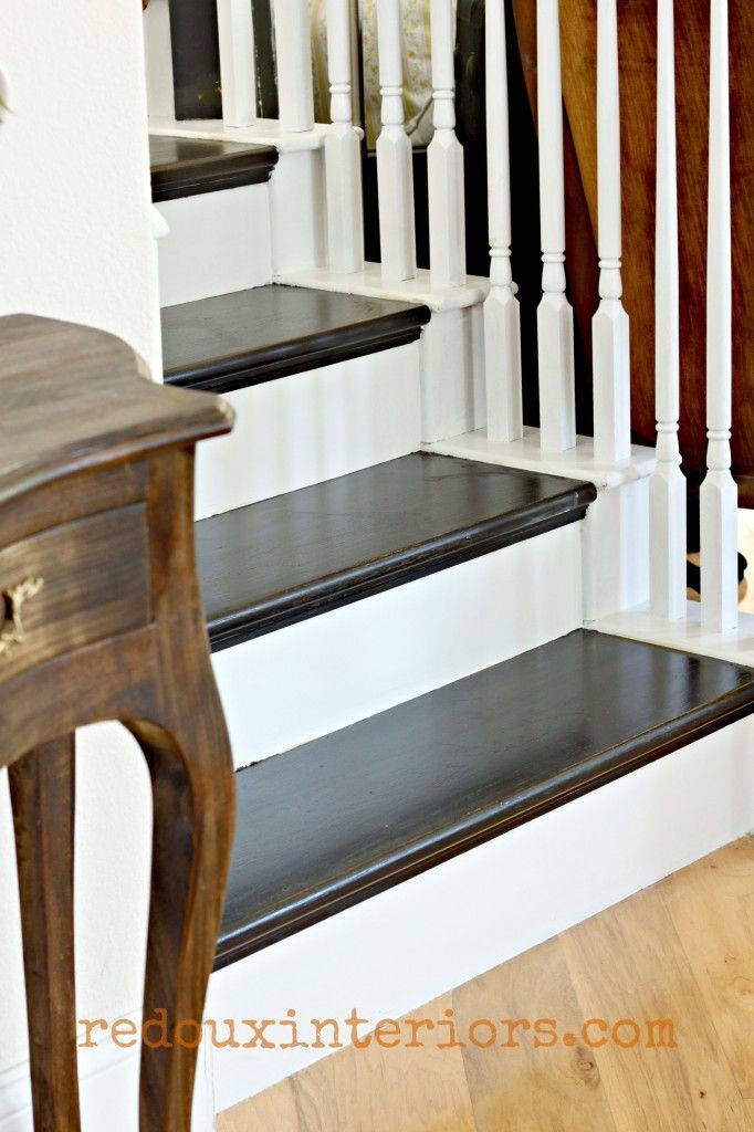 DIY Black and White Staircase -   14 room decor White stairs ideas