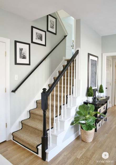 New Black And White Stairs With Carpet Dark Wood 57+ Ideas -   14 room decor White stairs ideas