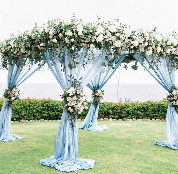 37 Prettiest Shades of Blue Wedding Ideas for 2019 Trends - Page 2 of 2 -   14 wedding Blue backdrop ideas