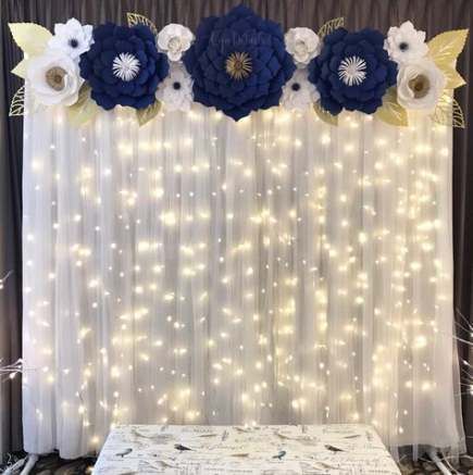 32  Ideas For Flowers Wedding White Navy Blue -   14 wedding Blue backdrop ideas