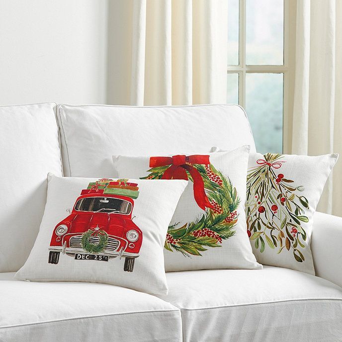 Watercolor Holiday Pillow -   15 holiday Design sweets ideas