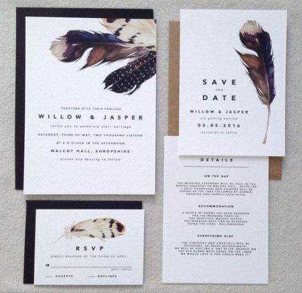 15 wedding Bohemian invitation ideas