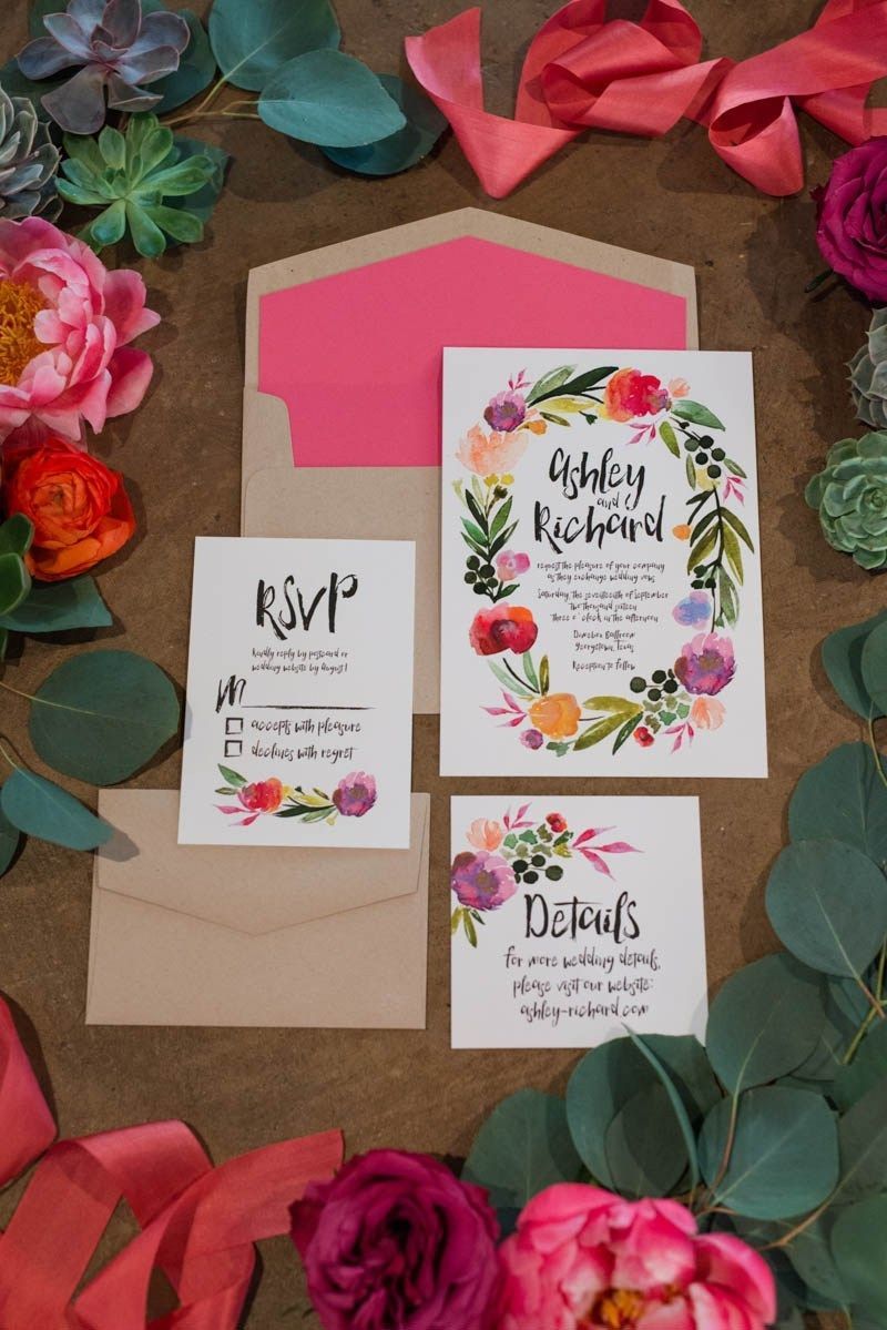 15 wedding Bohemian invitation ideas